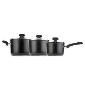  Set 3 cratite, Dura Forge, Non-Stick, cu capac Prestige